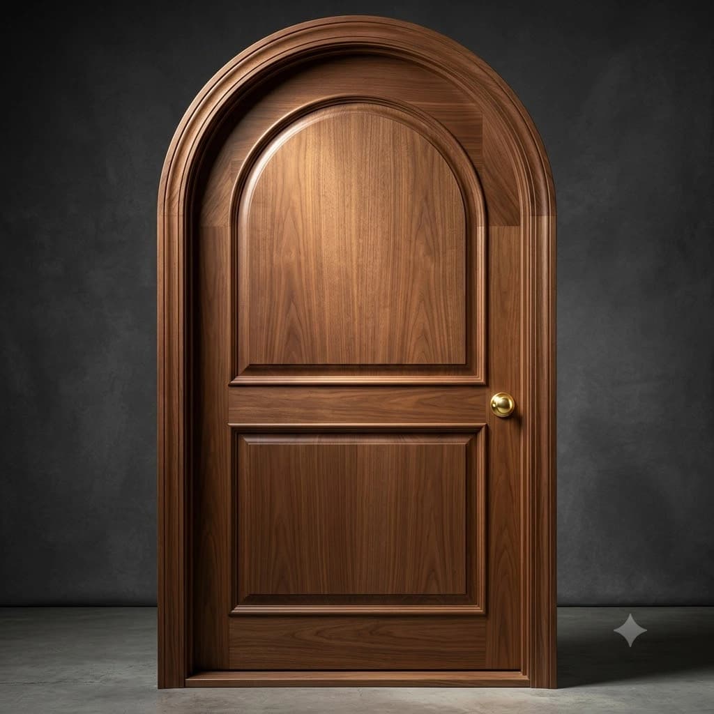 Arch Top 2-Panel Decorative Door