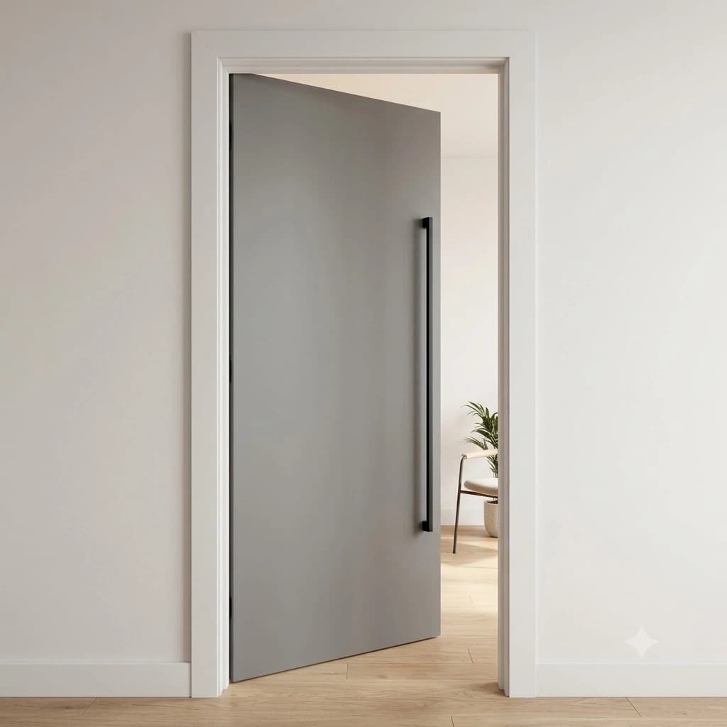 Matte Grey Laminated Door