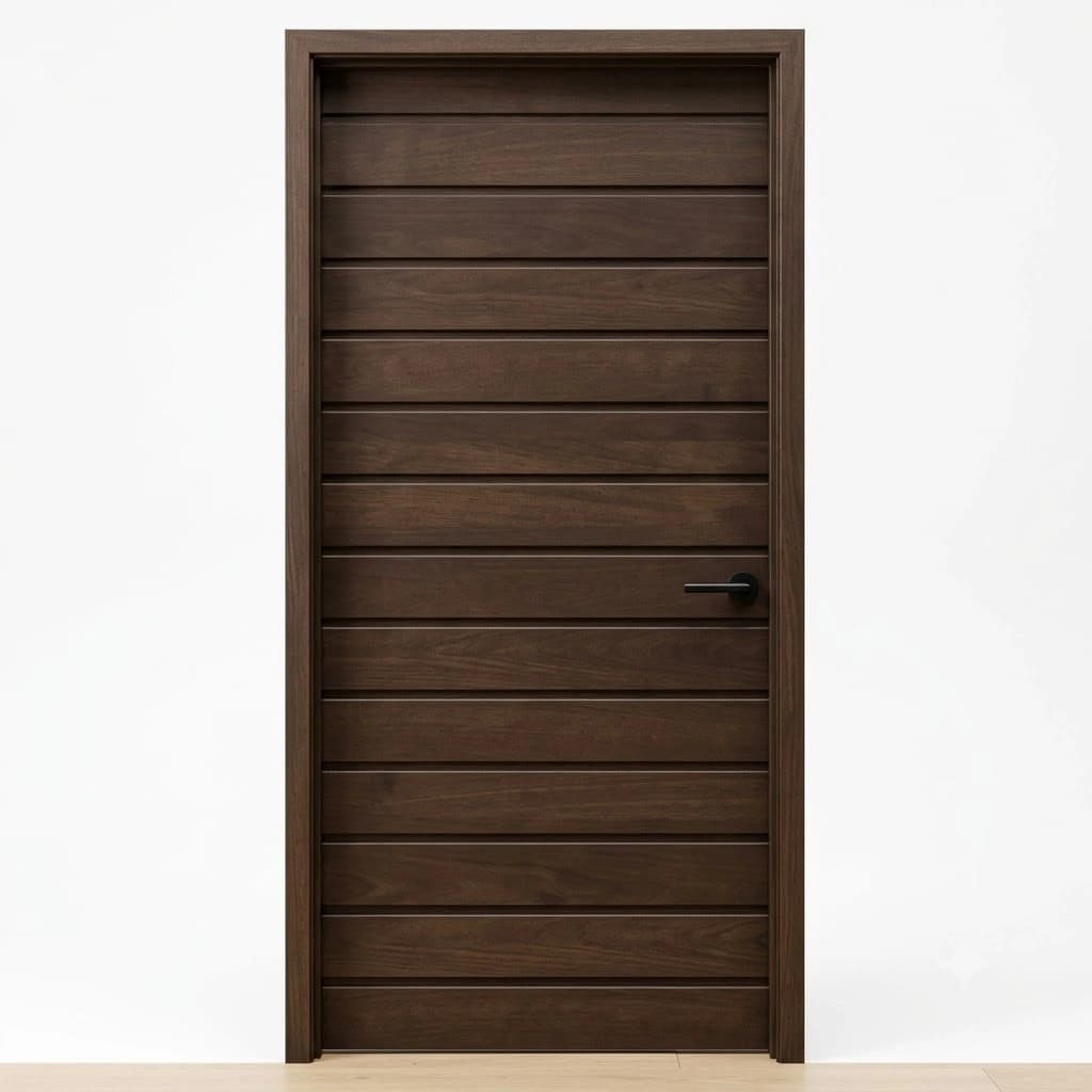 Contemporary Minimalist Carved Door