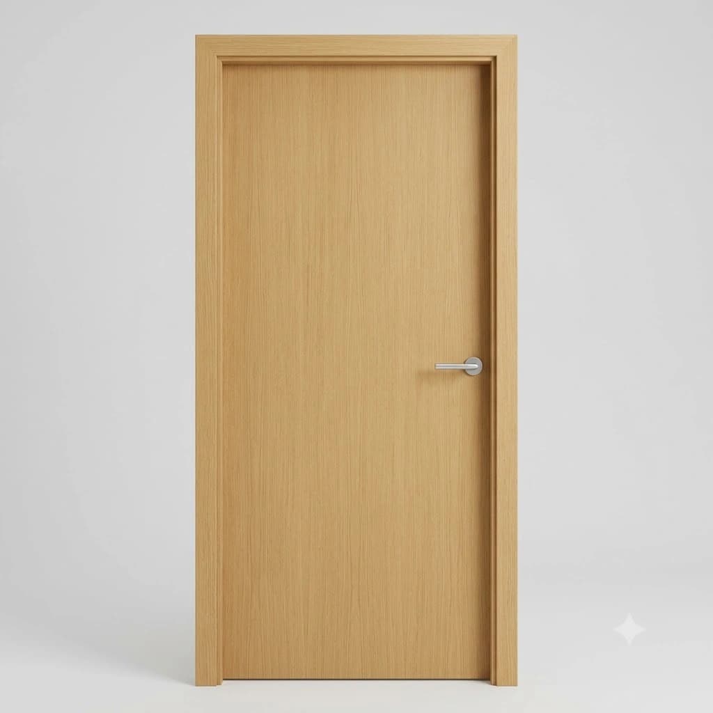 Natural Oak Veneer Flush Door