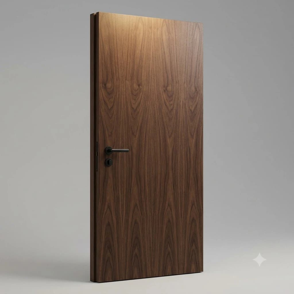 American Walnut Veneer Flush Door