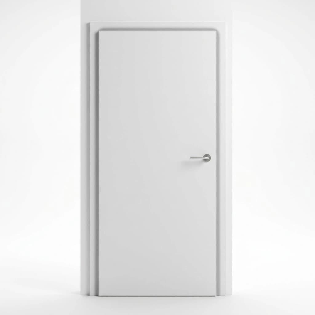 White Primer Flush Door